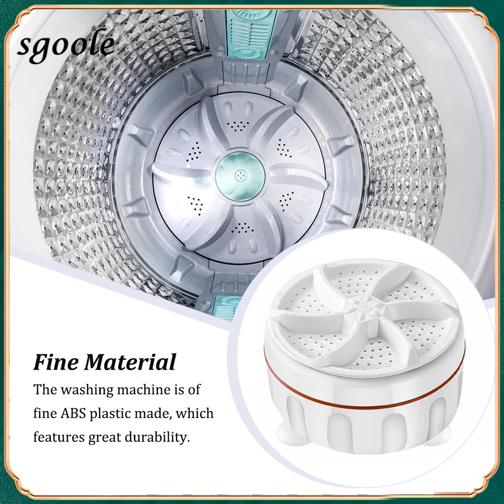 1/2 Mini Washing Machine Portable Round USB Power 30W Travelling