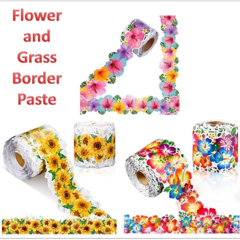 18.5m*7.5cm Super Borders Trim Wall Decals Sticker for School Bulletin ...
