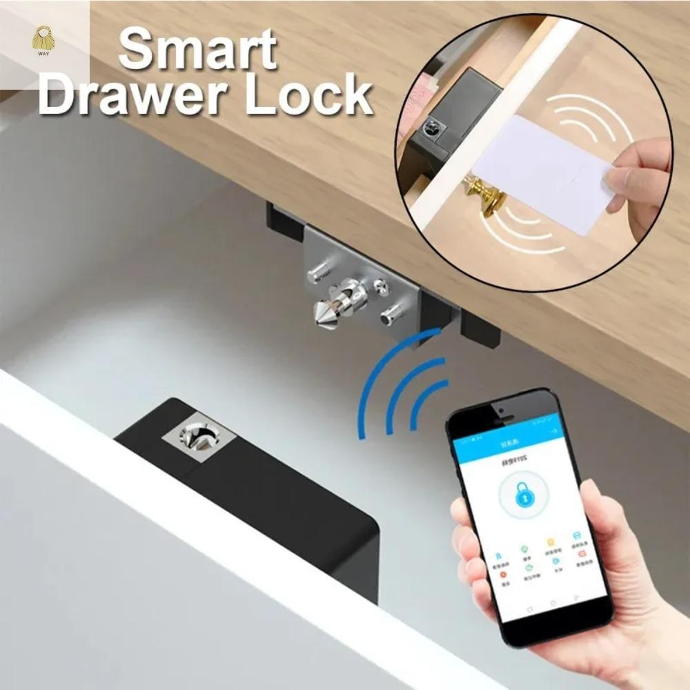 WAY Smart Drawer Lock, Electronic IC card RFID smart lock, Without ...