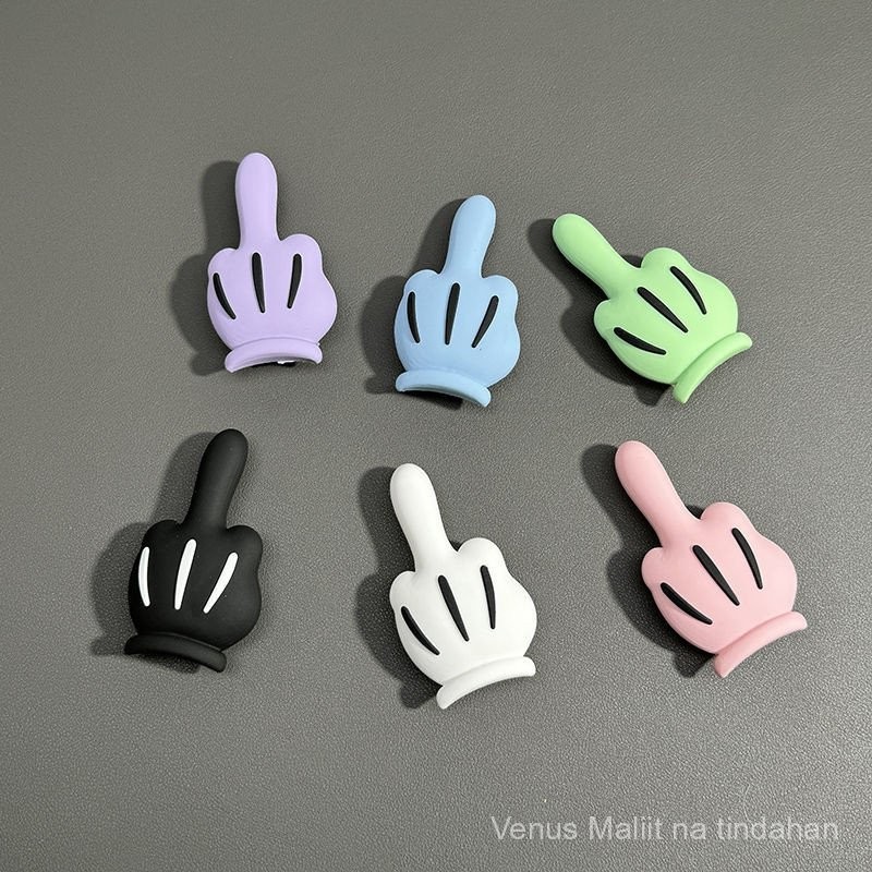 New Eccentric Personality Middle Finger Gesture Bracket Paste Mobile ...