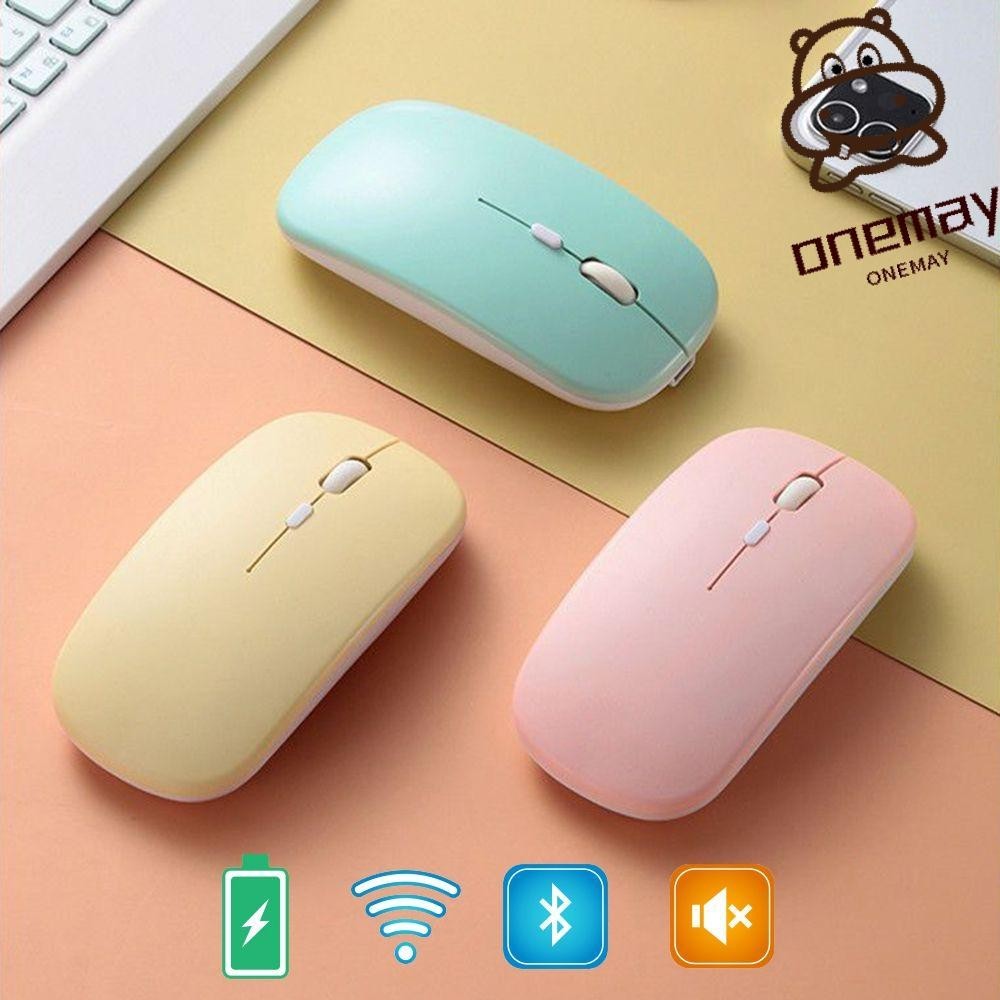 ONE-MAYSHOW Wireless Mouse Ergonomic Rechargeable Mute 2.4G for Laptop ...