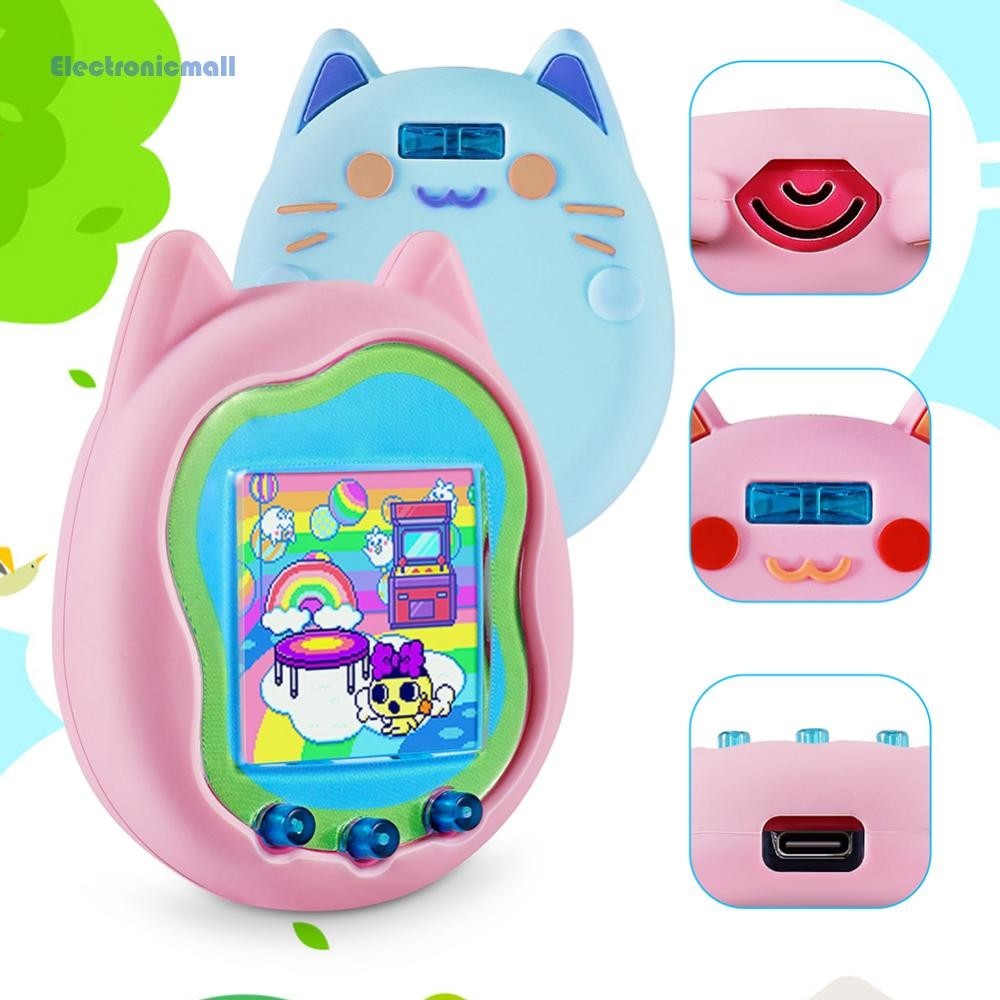 Coque De Rechange En Silicone Pour Machine De Jeu Tamagotchi Pix Virtual Pet - Housse De Protection Anti-chute Avec Cordon De Doigt - Rose
