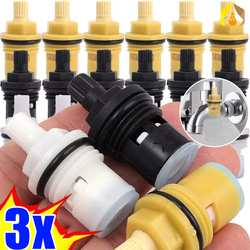 1/3Pcs Universal 4 Points Faucet Valve Core - Durable Plastic Tap ...