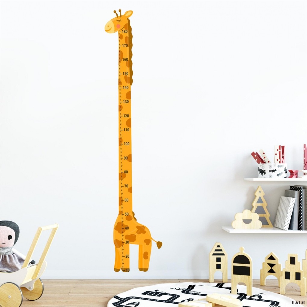 EAU6-Baby Height Growth Chart Ruler Giraffe Animals Height Tracker ...
