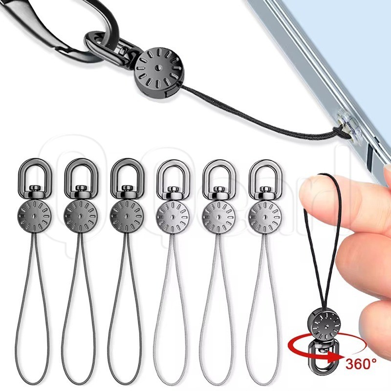Metal 360 Degree Rotatable Phone Lanyard - Multifunctional Mobile Phone ...