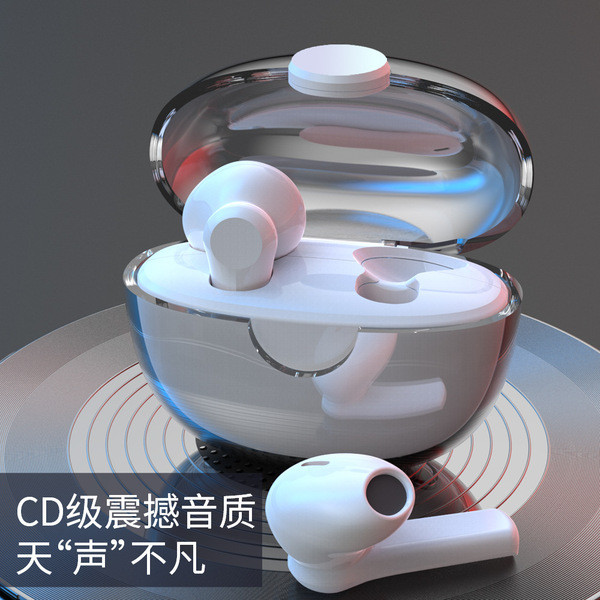 earbuds wireless bluetooth bluetooth earphones Transparent space capsule TWS bluetooth headset