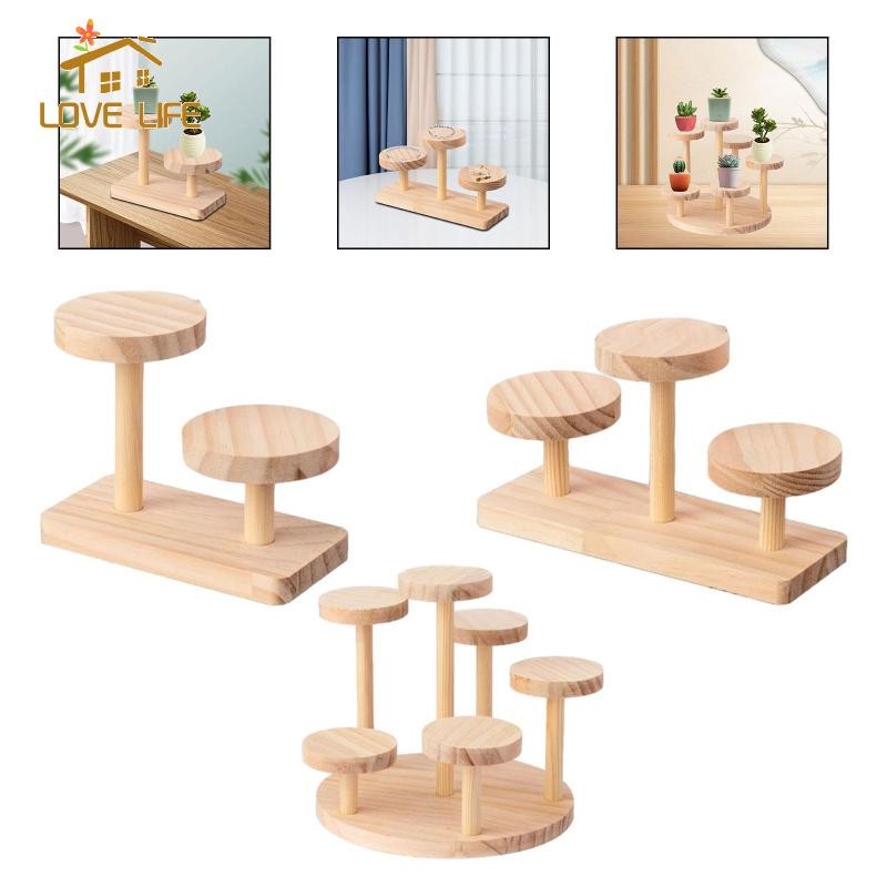 [Whfashion] Wooden Display Rack, Party Decoration, Wood Organizer Shelf ...