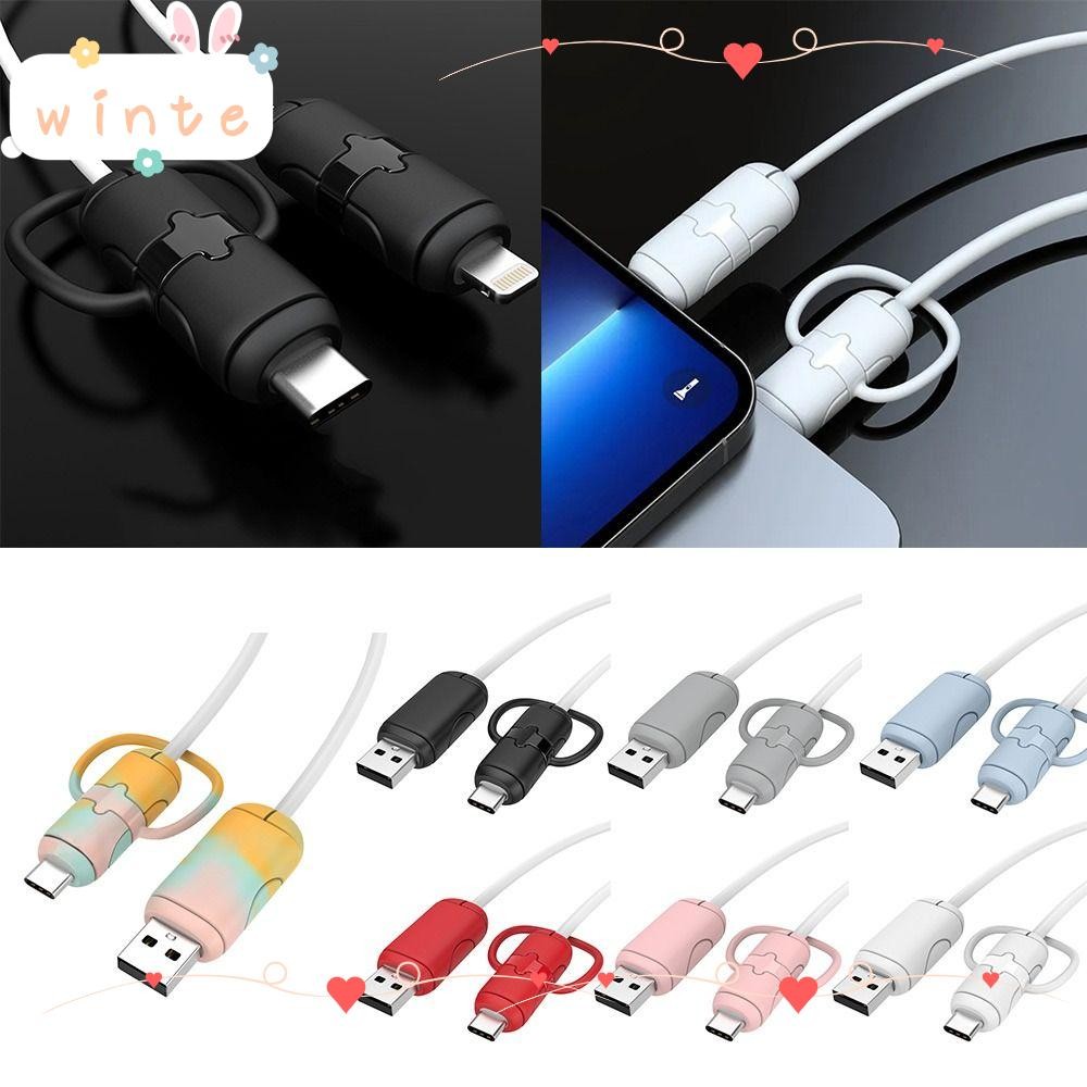 WINTE Charger Head Protector, Silicone Anti-break Cable Protector, Cord ...