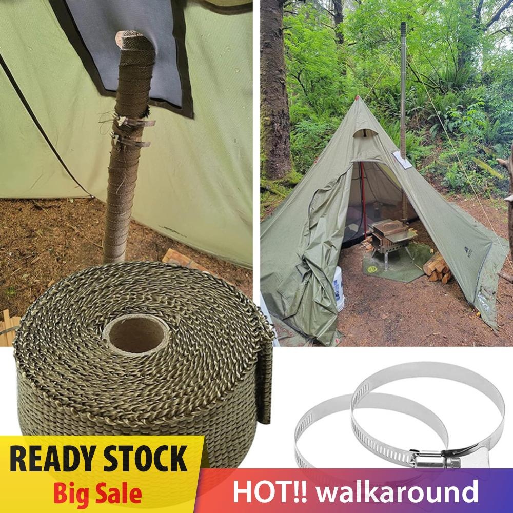 Anti-Scald Camping Tent Stove Chimney Fireproof Ribbon with Adjustable ...