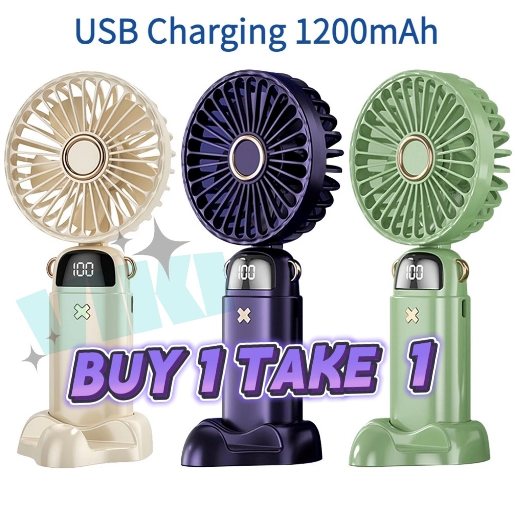 [ BUY 1 TAKE 1 ]Rechargeable mini fan USB portable fan cooling handheld ...