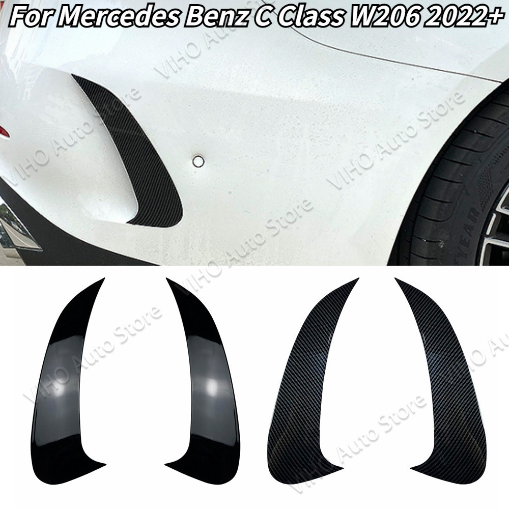 Front Bumper Splitter Spoiler Fog Light Canard For Mercedes- Glc-class - View #2