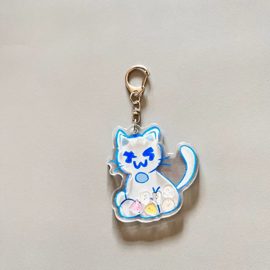 Kpop Idol TWS Shaker Keyring Cute Cartoon Acrylic Charm Long String ...
