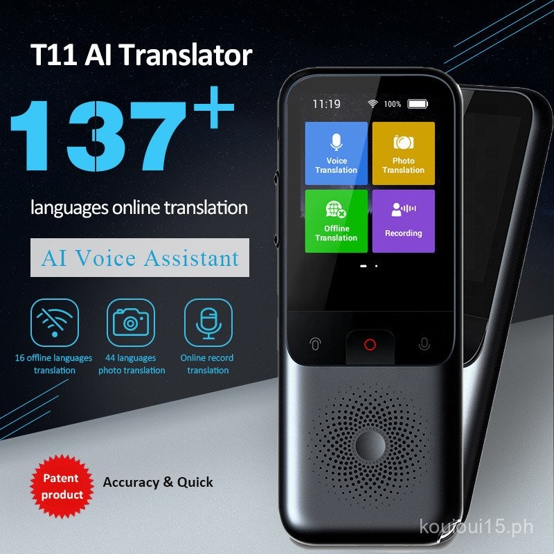 T11 Smart Voice Translator Recording Translation Photo Translation WIFI ...