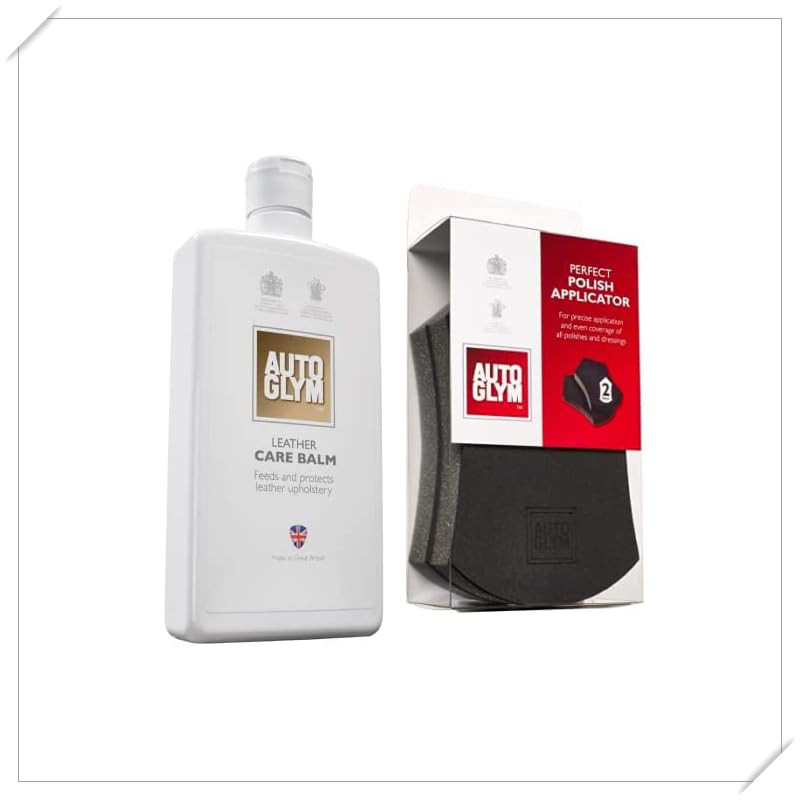 AUTOGLYM Premium Leather Care Set Royal Warrant Complete Cleaner & Balm ...