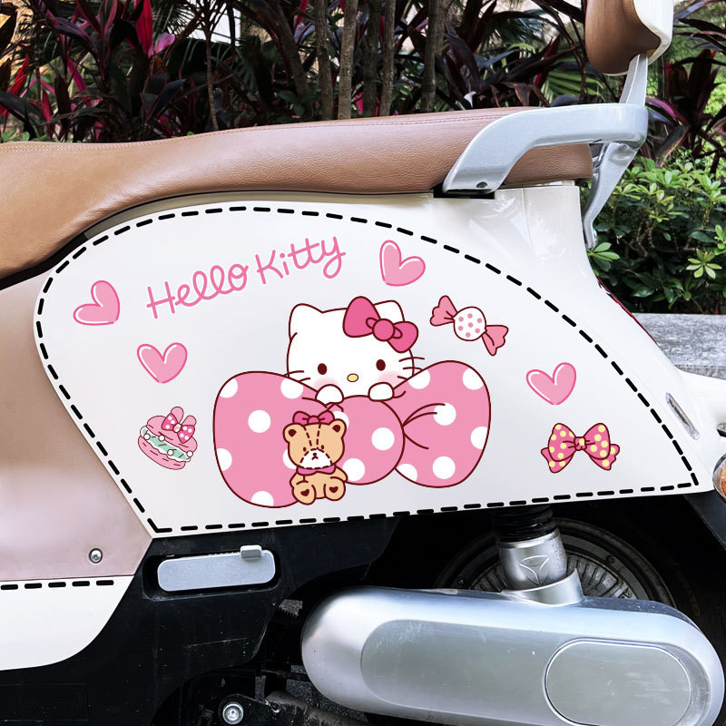 Stickers New Stickers Scratch Electric Scooter Hello Kitty Electric ...