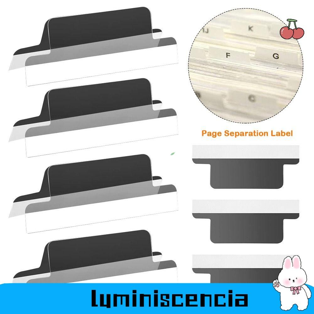 LUMINISCENCIA 25pcs Index Tabs, Self-adhesive Page Separation File ...