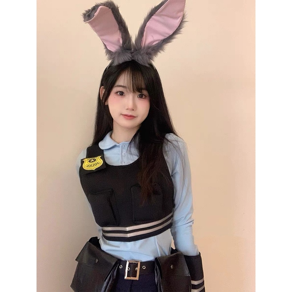 Rabbit Police Officer Crazy Zootopia cos full set of cosplay Rabbit ...