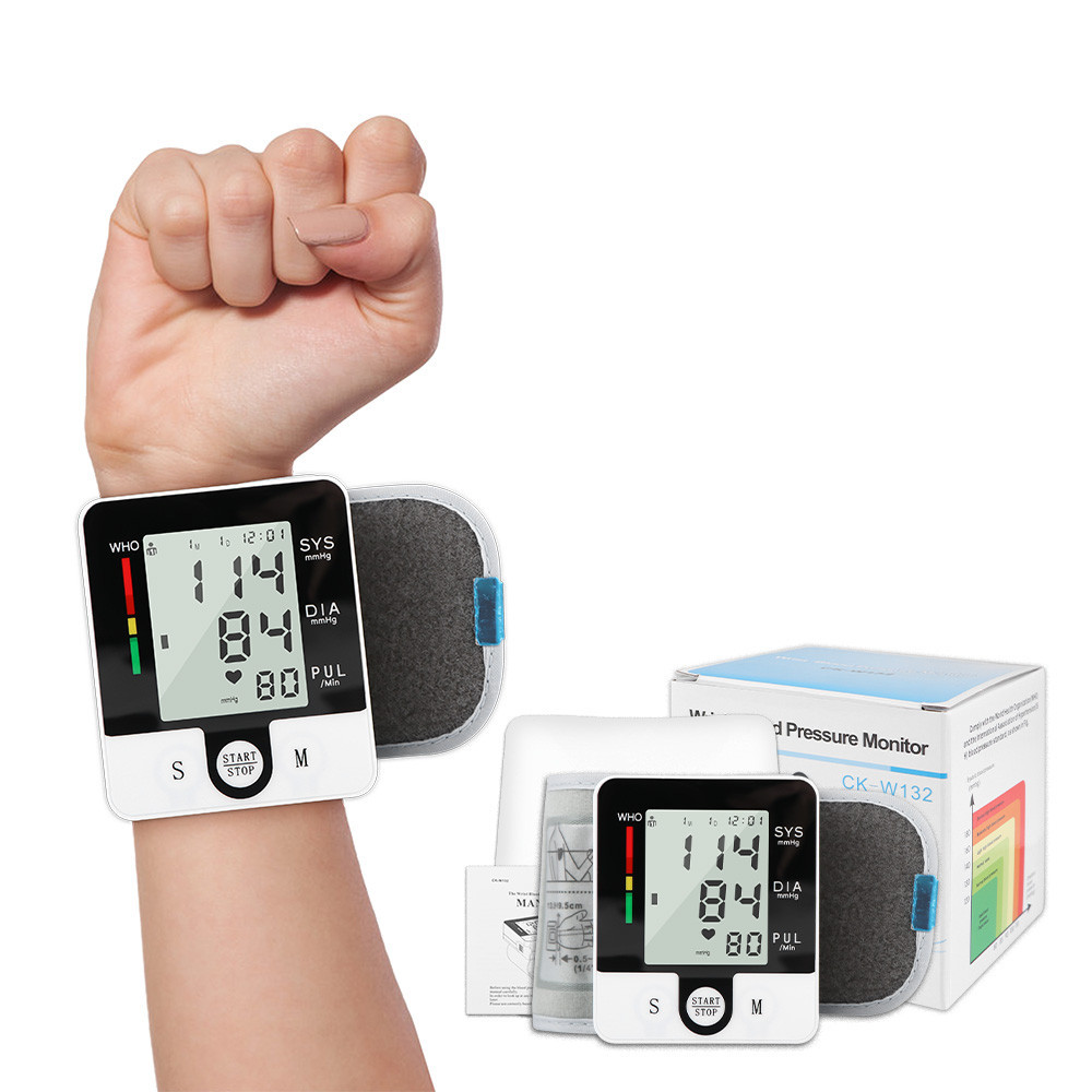 Suolaer Portable Digital Blood Pressure Monitor PulseHeart Beat Rate ...