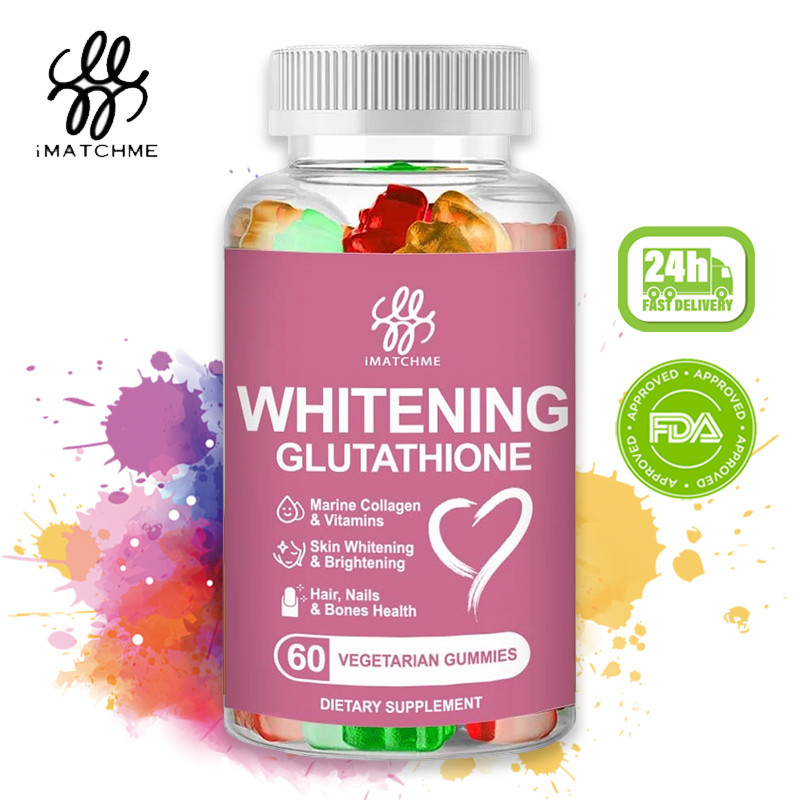 imatchme glutathione fda approved 60Pcs Whitening Gummies with Collagen Supplements Skin Whitening Brightening Buy BPC-157 + TB-500 Flavor:Açaí + Mixed Berries ايسنس ارينسيا للتفتيح