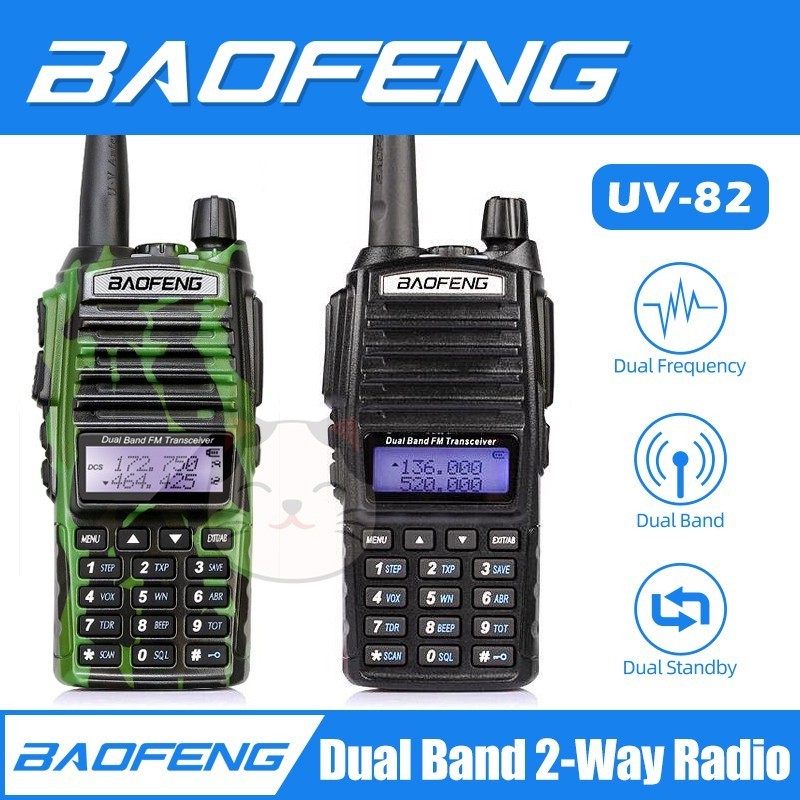 BaoFeng UV-6 Dual Band VHF/UHF Walkie Talkie – 5W, 128 Channels, Long Range-924429
