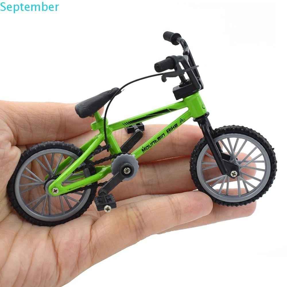 SEPTEMBER Creative Game Finger Bmx Bike Gift Mountain Bike Mini Finger Bike  Finger Bicycle High quality Model Toys for Boys Alloy for Children Mini