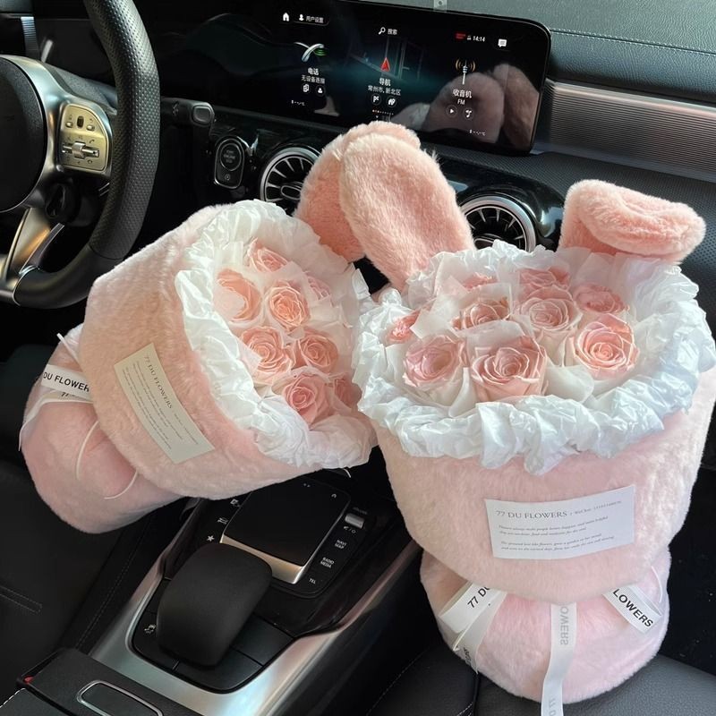 Rose Bouquet Simulation Flower Xiaoxiangfeng Rabbit Soap Flower