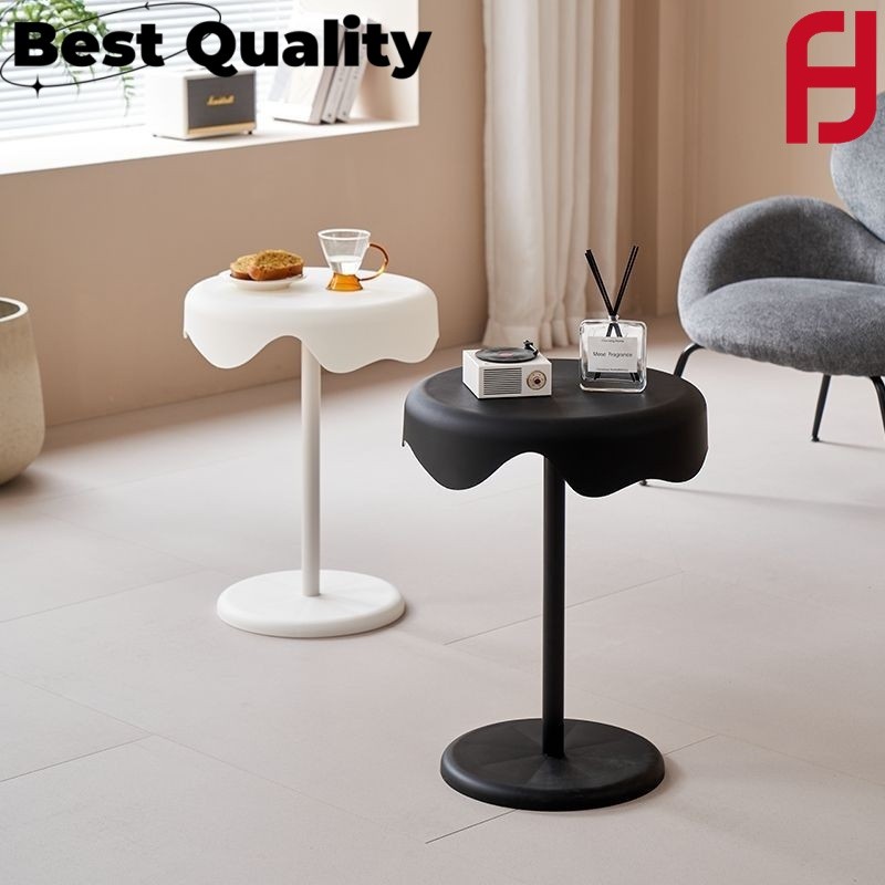 [Ready Stock]Creative Side Table Simple Cream Small Table Movable Sofa