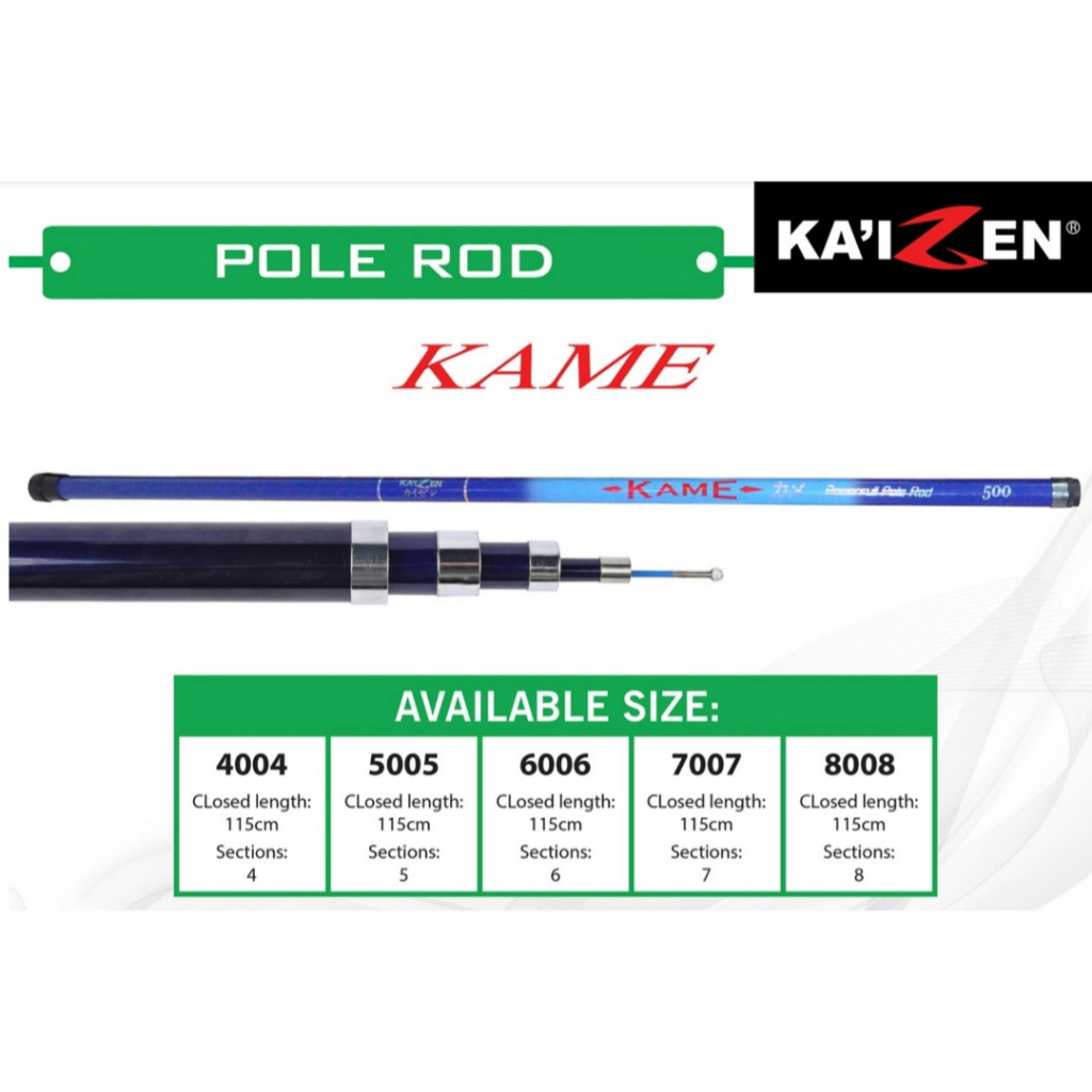 Kaizen Kame Pole Rod /Tegek Select Variant | Shopee Philippines