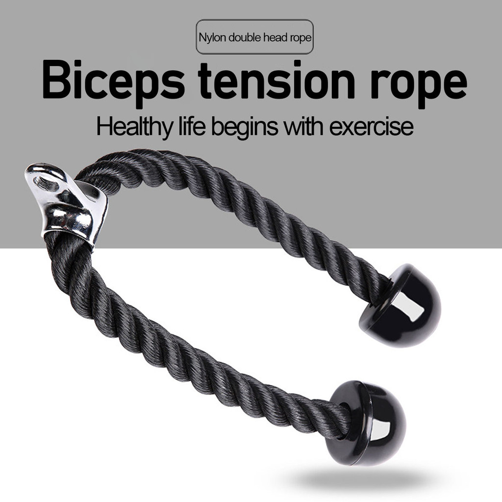 Tricep Rope Pull Abdominal Crunches Cable For Bodybuilding Exercise Gym ...