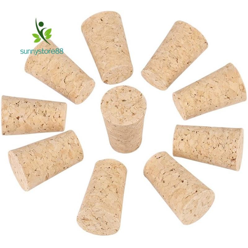 Wood Bottle Stopper,Soft Wood Corks,Tapered Cork Wooden Beer Bottle