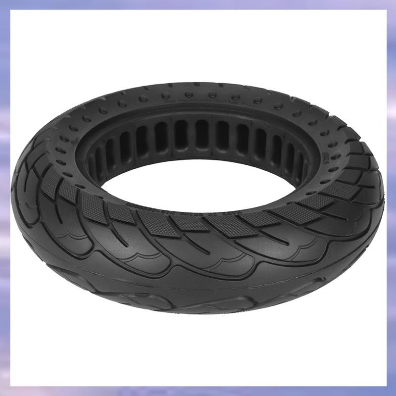 (V L A O)Black 10x2.5 Solid Tire Max G30 G30L Electric Scooter Rubber
