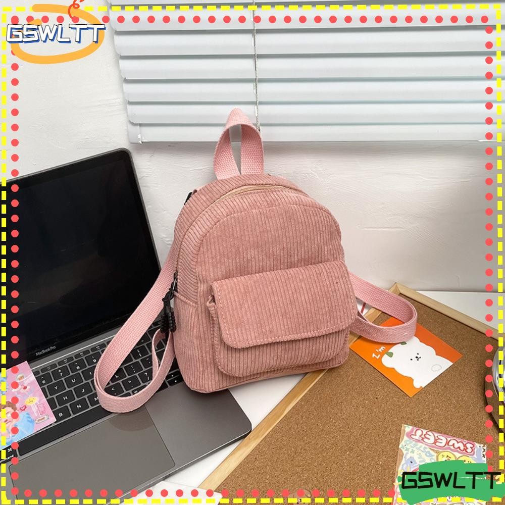 GSWLTT Small Backpacks, Dacron Mini Backpack, Fashion Solid Color ...