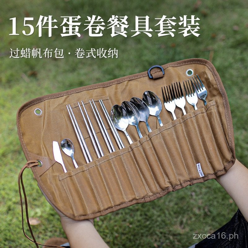 Outdoor Tableware Storage Bag3Tableware Set Storage Bag Stainless Steel ...