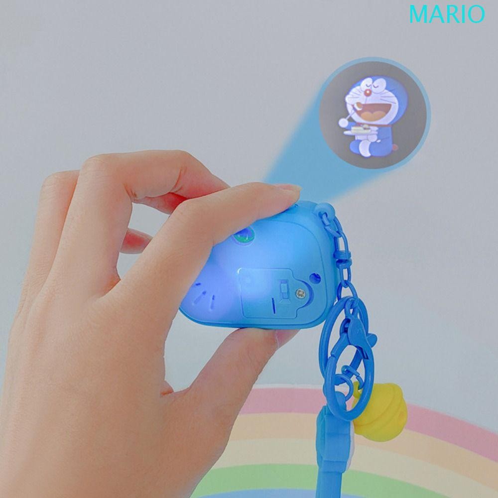 MARIO Cartoon Doraemon Keychain, Creative Kawaii Doraemon Flashlight ...