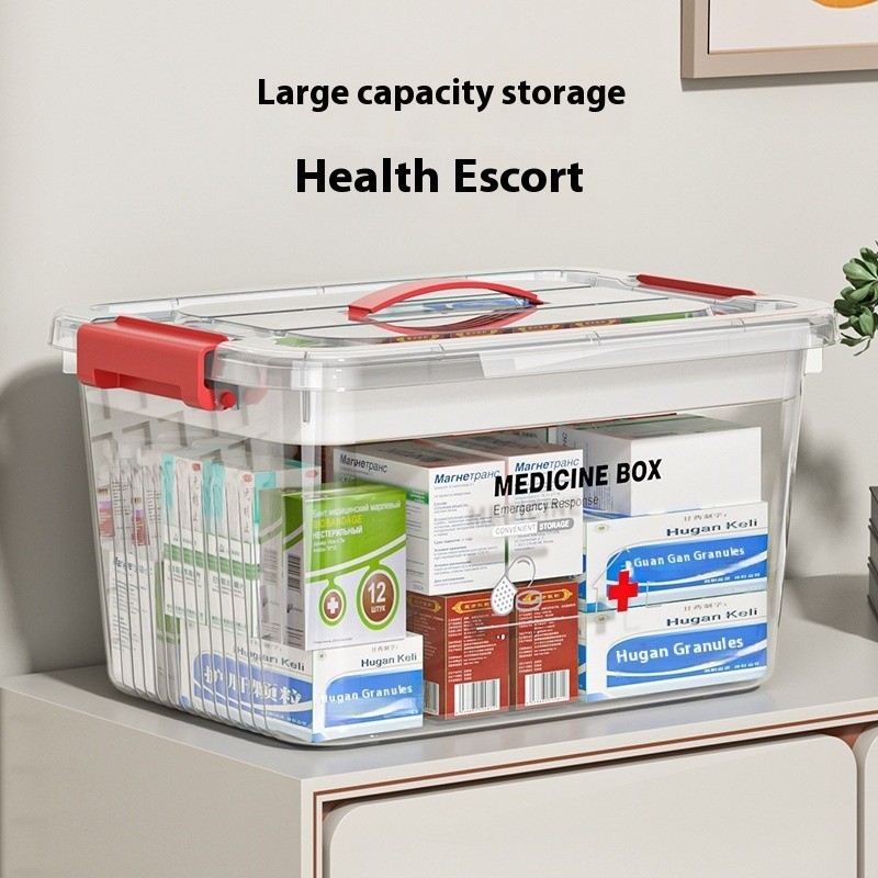 TB Medicine Box Household Transparent Storage Box Transparent Storage ...
