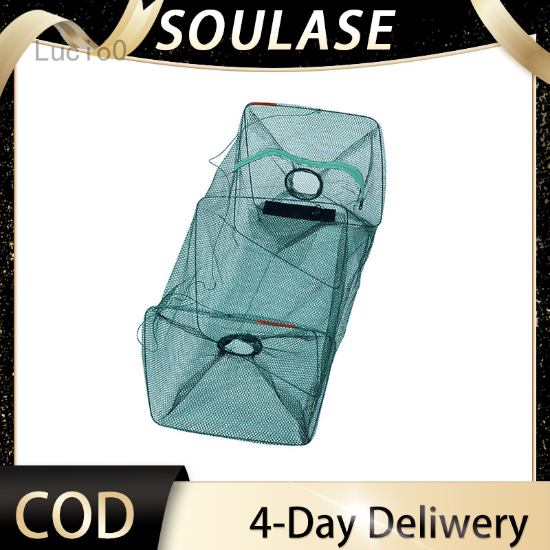 Two-hole folding shrimp cage shrimp net fish net crab cage fishing net ...