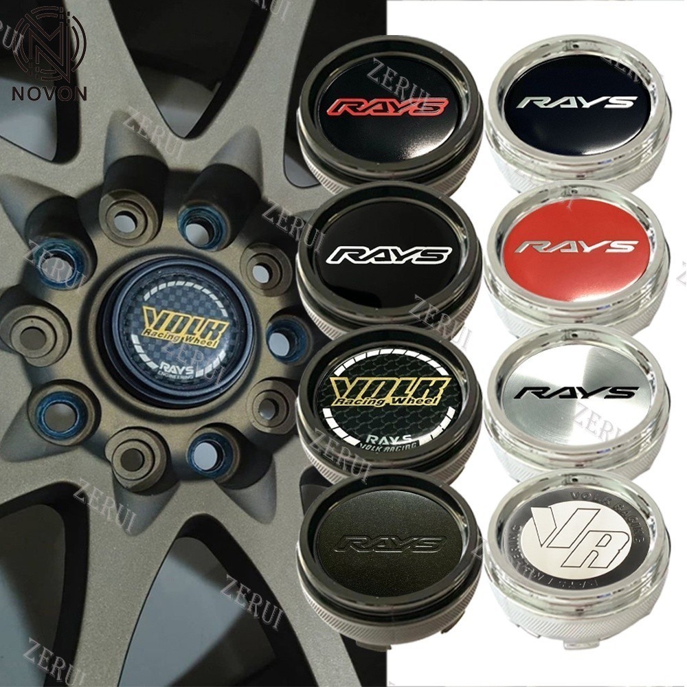 ZR For 1PC 66mm rays center caps wheel Rays Volk wheel hub caps rim ...