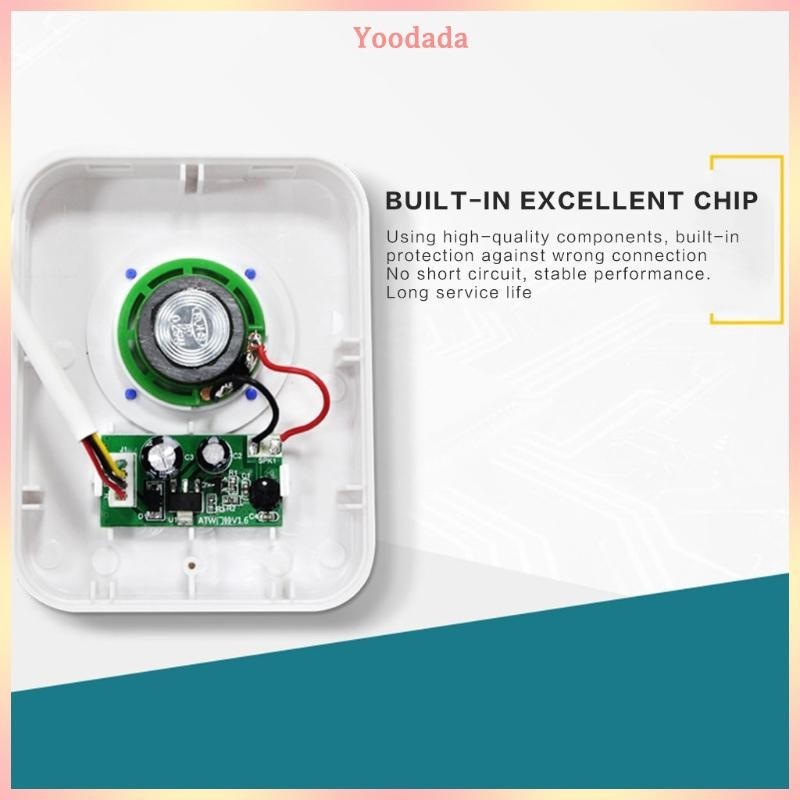Generic Wired Mechanical Doorbell – 110V Surface Mount, Loud 80-95dB, Durable ABS Shell For Home, Office, Or Store (5.9 X 3.7 X 1.8 In)