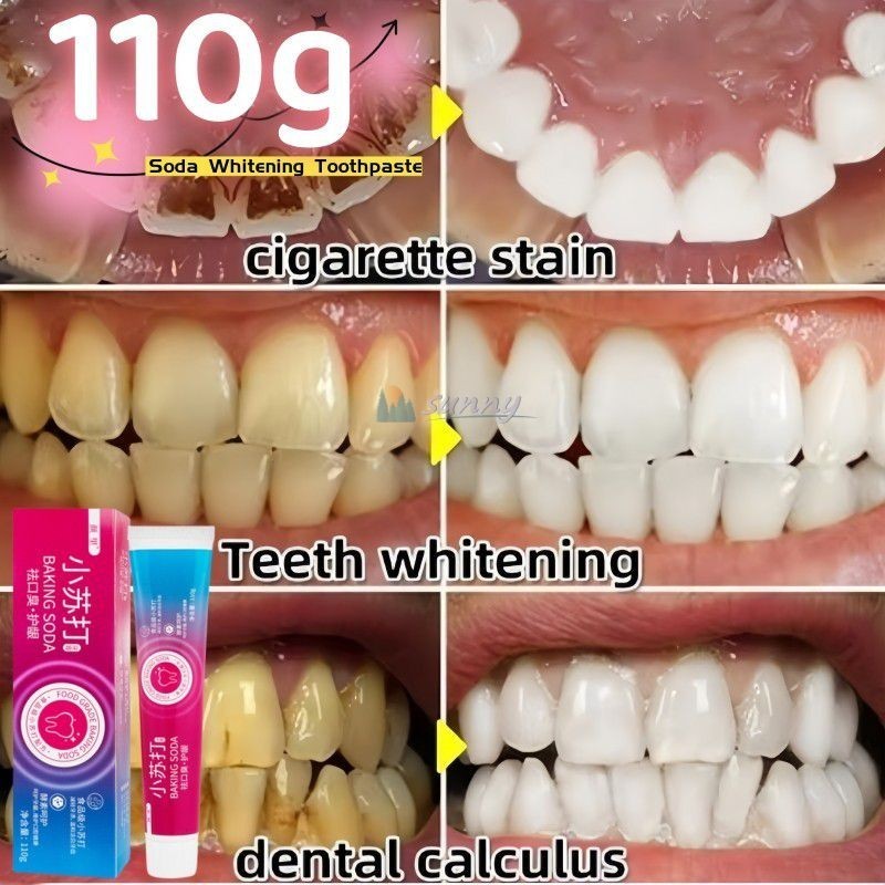 110g Strong Baking Soda Stain Removal Whitening Toothpaste Fight Decay