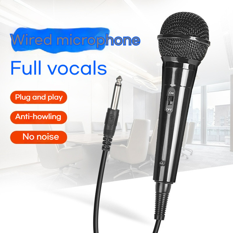 Wired Microphone Bluetooth Speaker Square Outdoor Performance Karaoke ...
