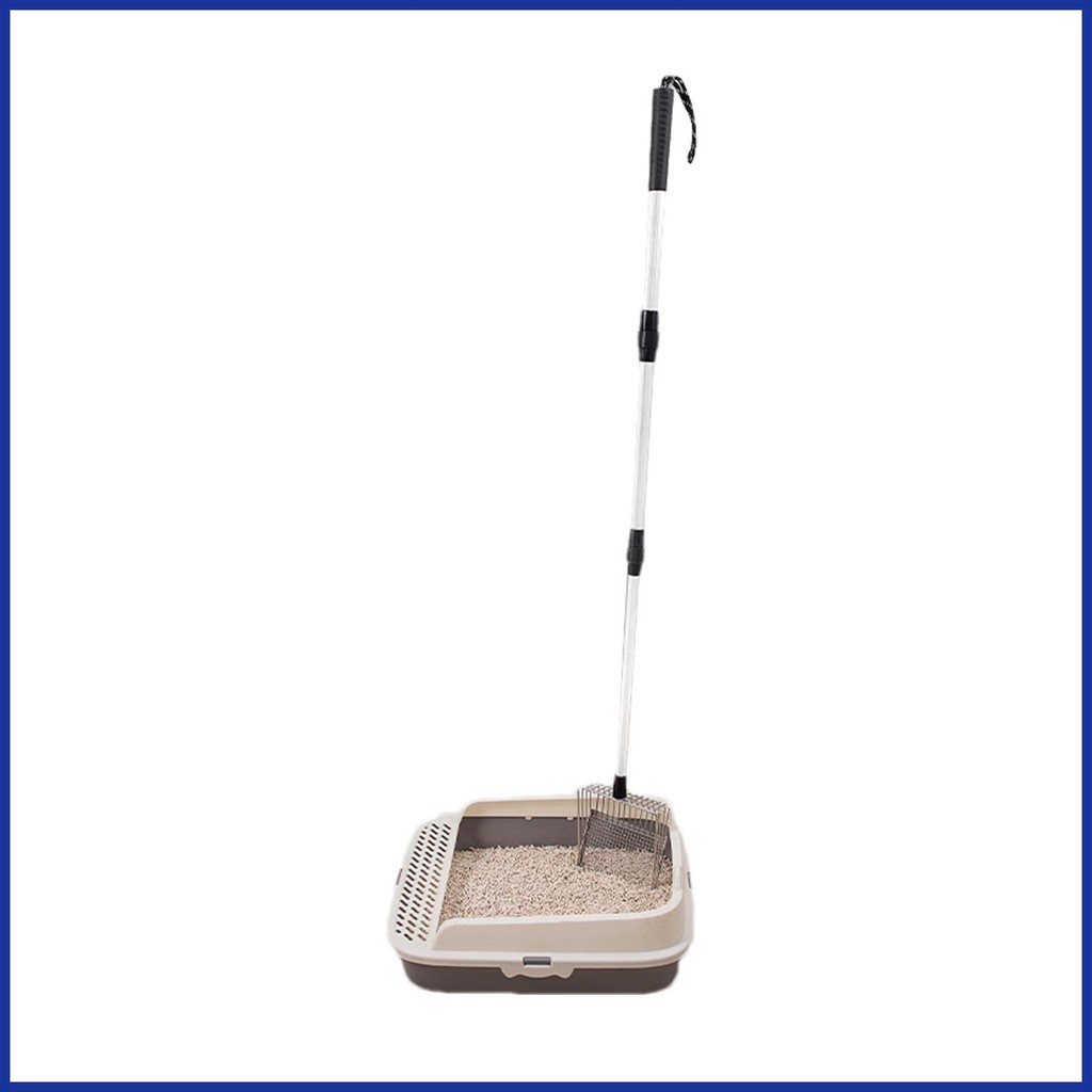 Cat Litter Scoop Long Handle Chicken Poop Scooper Sifter Adjustable