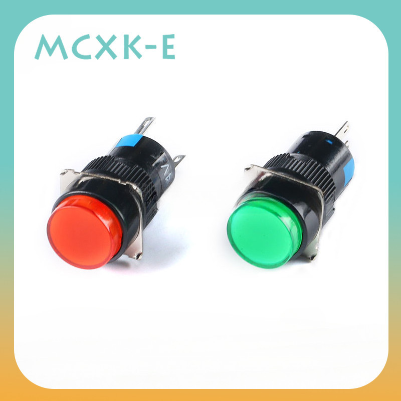 Al6-a/y/m Push Button Switch 3/5 Foot with Light with Lock 24V/220V ...