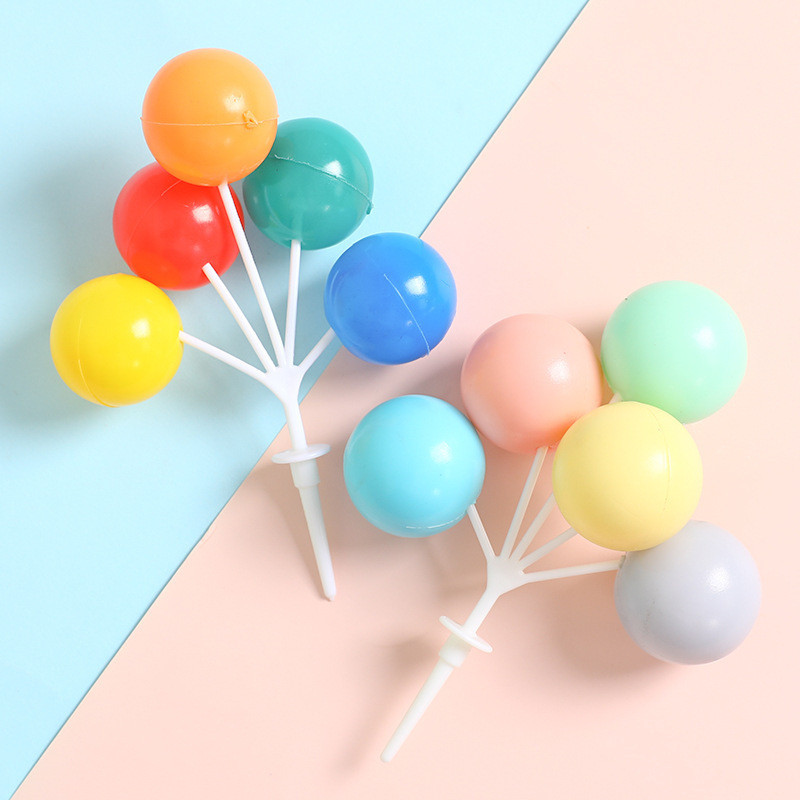 Children's Day Macaron colorful plastic balloon String Insert Cake ...