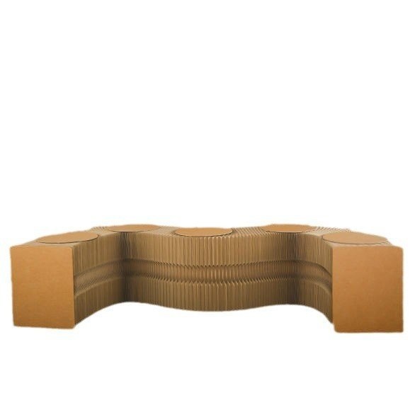 Creative Kraft Paper Organ Stool Fashion Retractable Bench Dining Chair