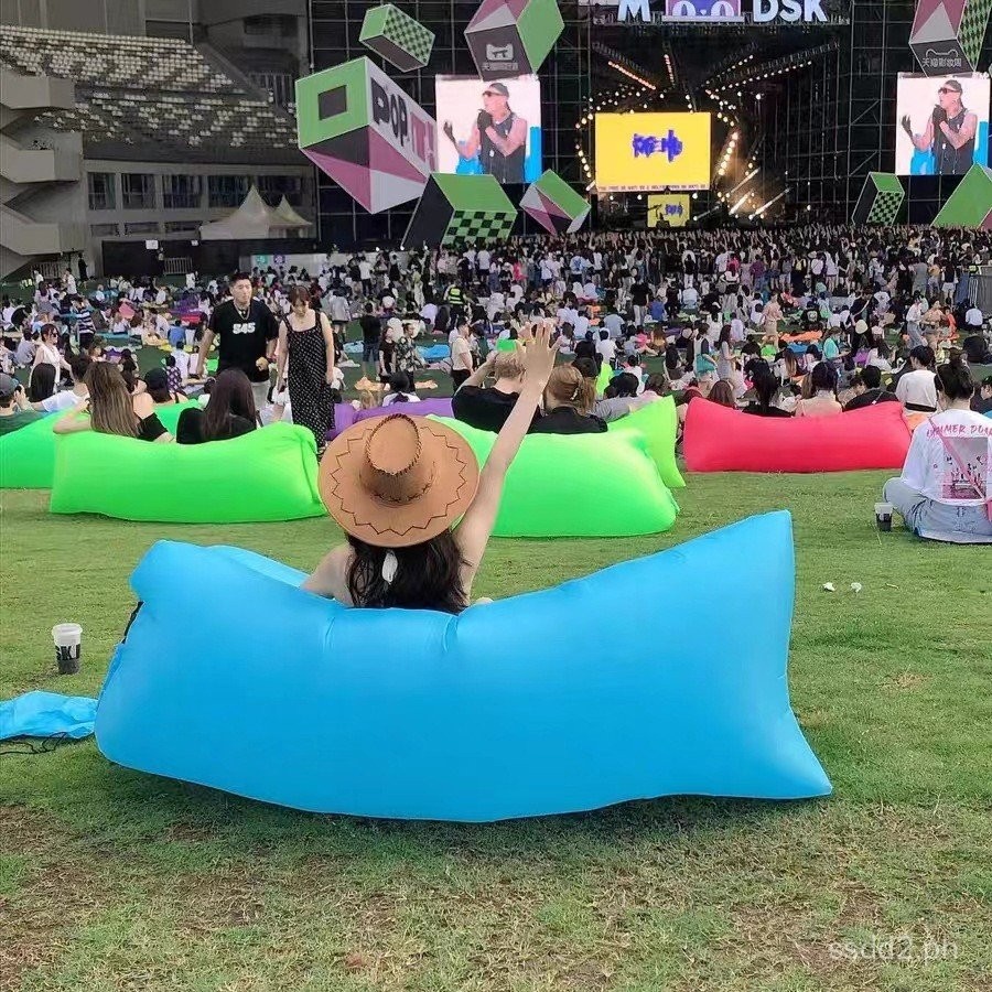 Outdoor Air Sofa Bed Inflatable Lazy Air Bed Music Festival Sofa