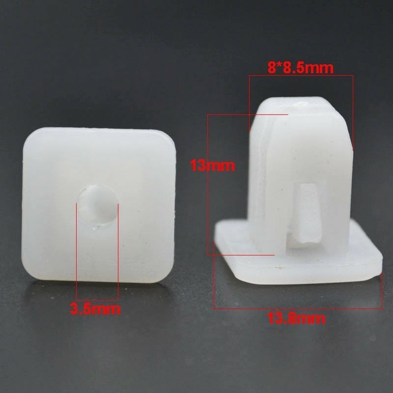 50pcs Square Car Auto Fender Liner Fastener Rivet Push Clips Retainer 8 ...