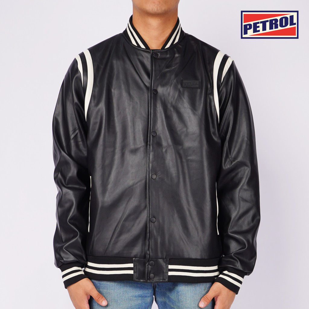 Petrol Men's Basic Leather Jacket Regular Fitting 140453 (Black ...