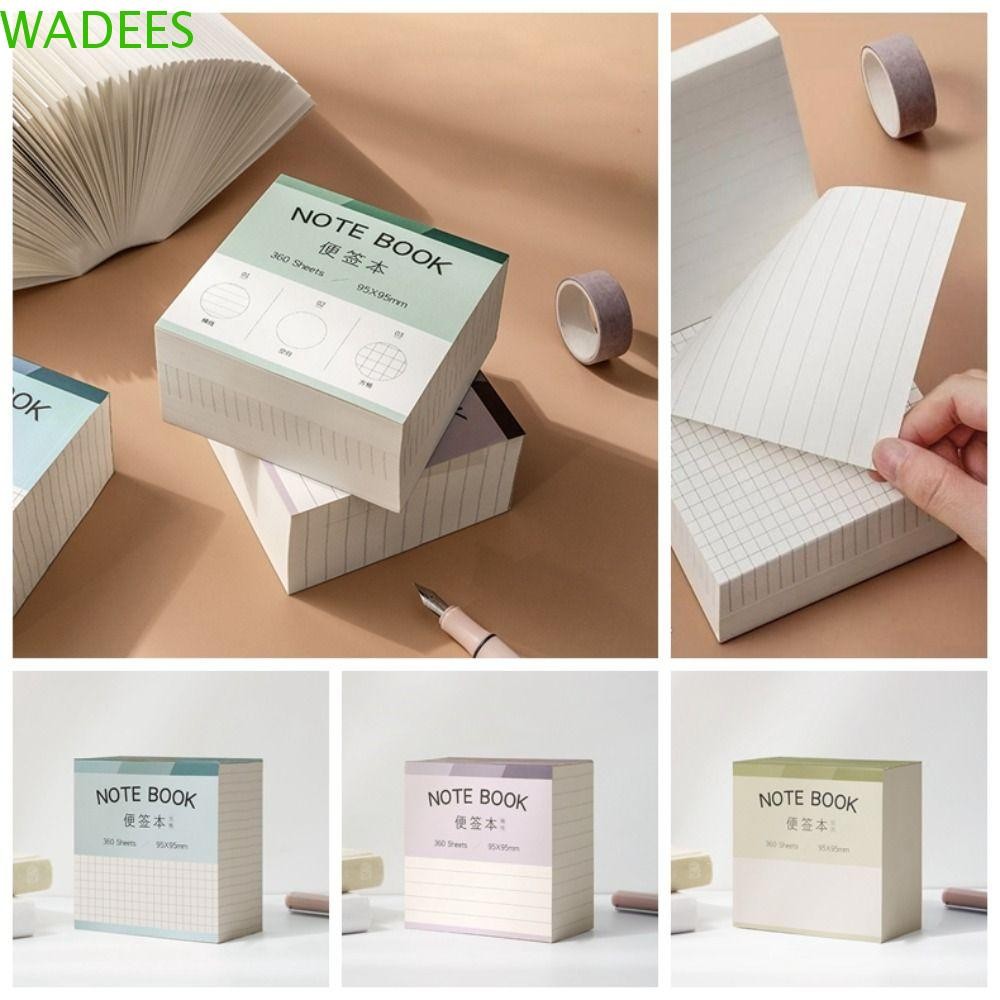 WADEES Note Paper, Meaasge Paper Memorandum Note Pads, 360 Sheets Note