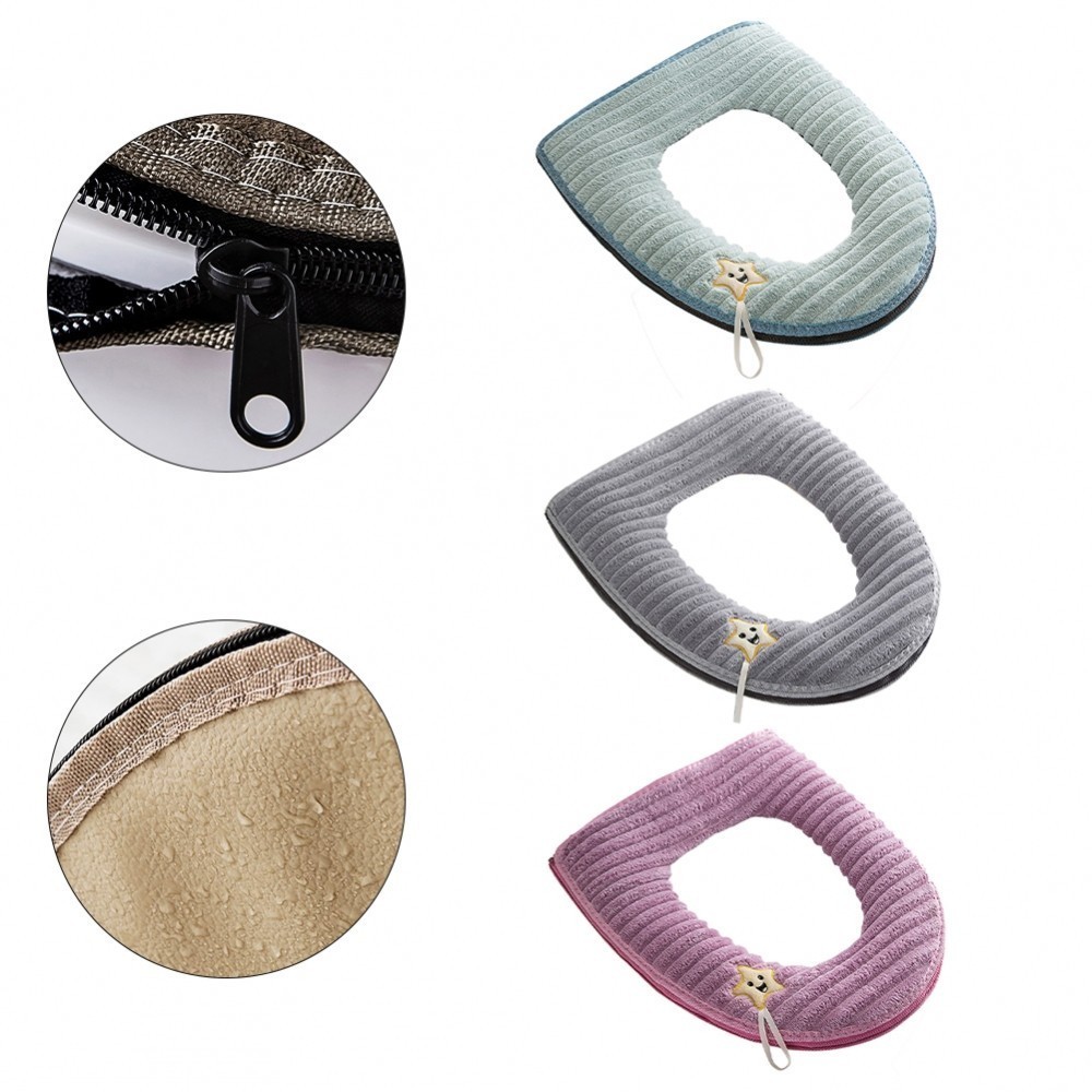 Toilet Seat Cover Warmer Toilet Seat Cover Pad, Waterproof Warm Soft