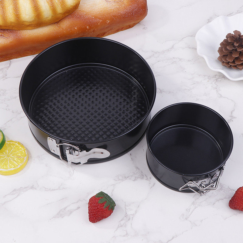 GMARTY 4/7Inch Carbon Steel Round Cake Pan Springform Pans Non ...